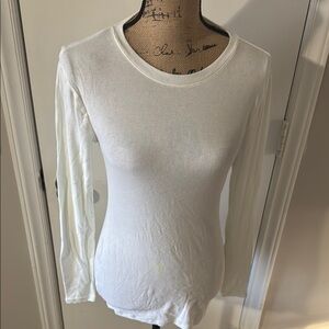 White Long Sleeve Women's Top
